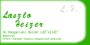 laszlo heizer business card